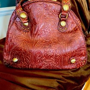 Tooled handbag